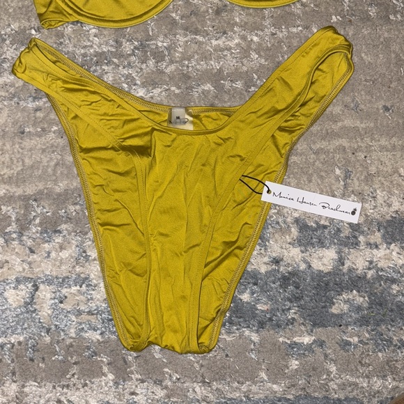 Monica Hansen Bikini chartreuse high rise bikini - Picture 2 of 7